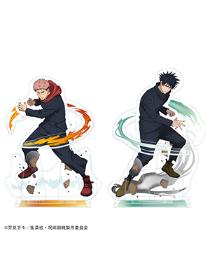 呪術廻戦 5周年 アクリルジオラマ 虎杖悠仁 伏黒恵 狗巻棘 乙